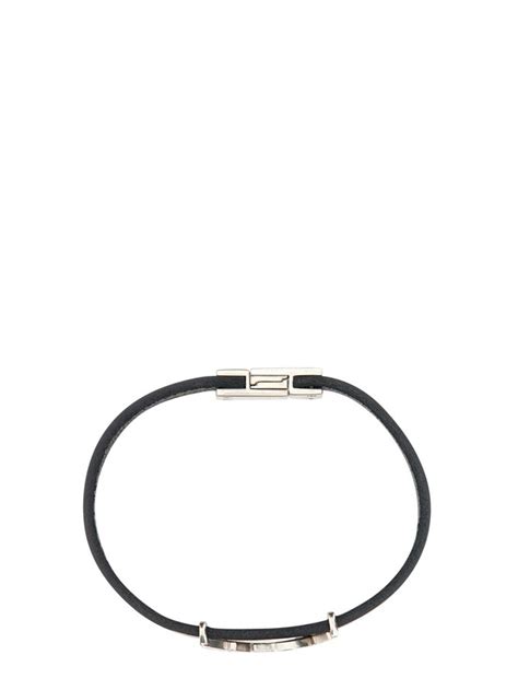 Leather bracelet SAINT LAURENT 708815 0IH0E1000 